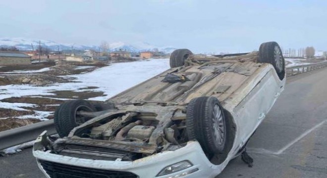 Aşkale'de trafik kazası: 2 yaralı