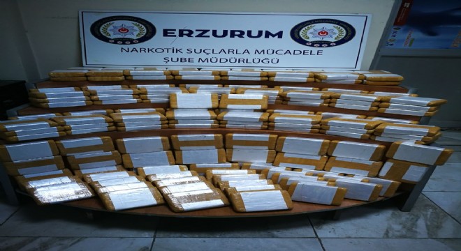 Aşkale yolunda uyuşturucu operasyonu