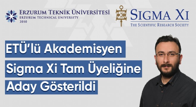 Aydemir, Sigma Xi Tam Üyeliğine aday gösterildi