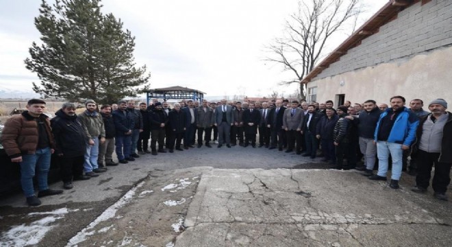 Aziziye Belediyesi işçileri Orhan'a duacı