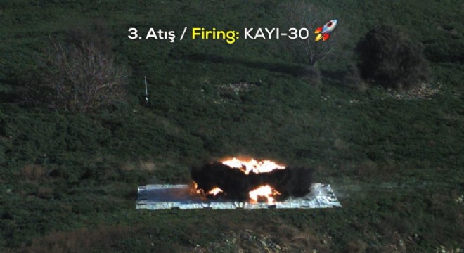 BOZOK ve KAYI-30 hedefi vurdu