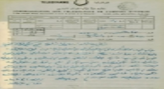 Balkan Cephesi'ne uzanan bir telgraf