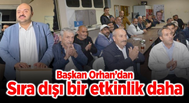 Başkan Orhan'dan işçilere 1 Mayıs sürprizi