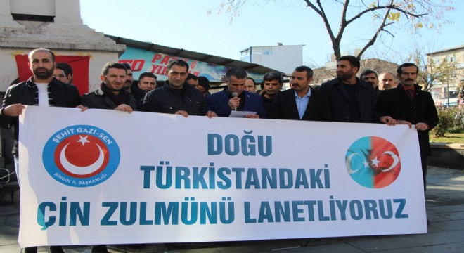 Bingöl'den Çin'e tepki