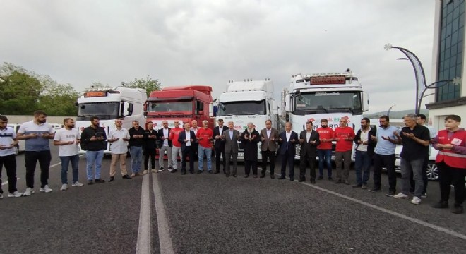 Bingöl'den Gazze'ye un yardımı