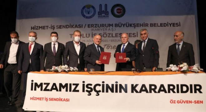 Büyükşehir'de toplu iş sözleşmesi sevinci