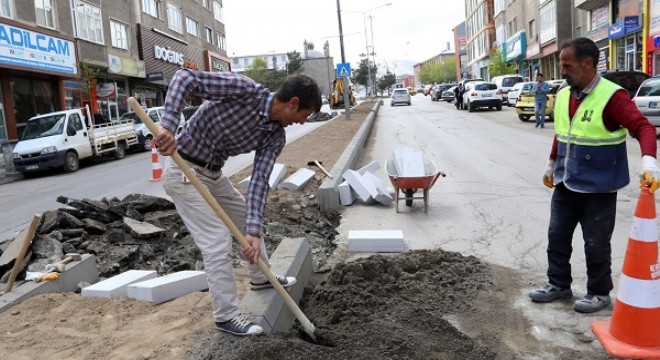 Büyükşehir refüjleri yeniliyor