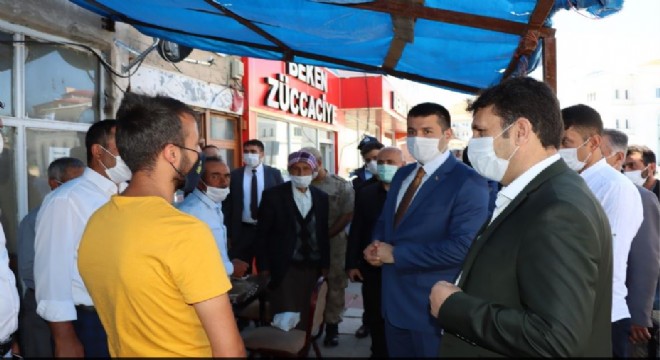 Çat'ta Covid-19 denetimi yapıldı