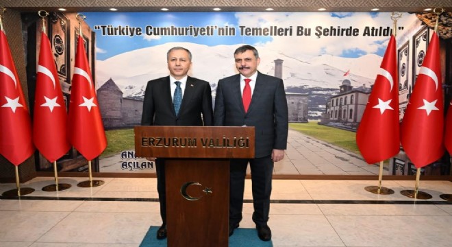 Çiftçi'den Bakan Yerlikaya'ya Erzurum brifingi