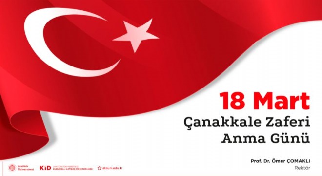 Çomaklı: ‘Çanakkale Zaferinin 107. Yılı kutlu olsun'