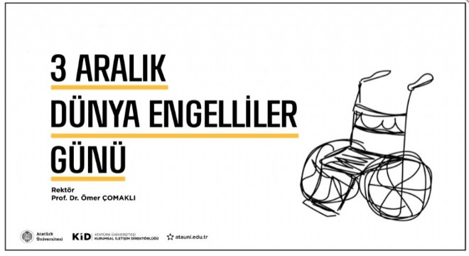 Çomaklı'dan engelliler günü mesajı