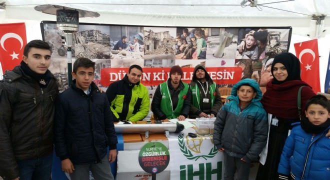 Dadaş Ortaokulundan Halep'e yardım köprüsü