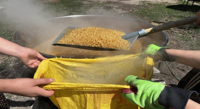 Doğu'da kışlık bulgur zamanı