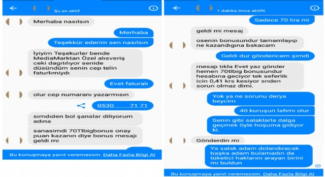 Dolandırıcılar bu kez faka bastı