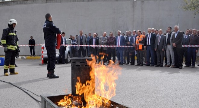 ESKİ'de yangın tatbikatı yapıldı