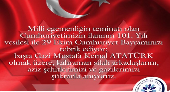 ETÜ'den 101. Yıl kutlama mesajı