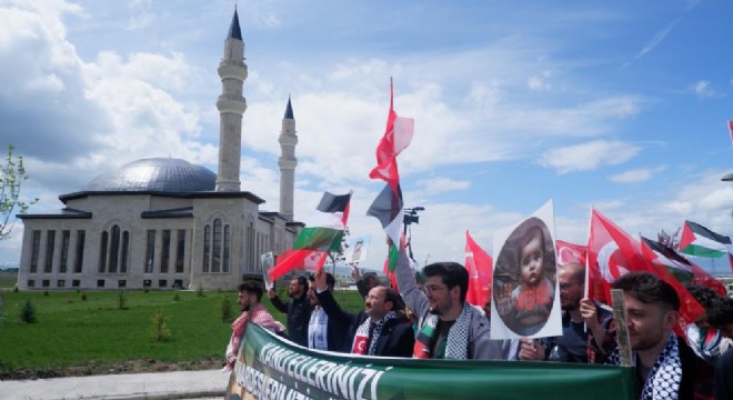 ETÜ'lü öğrenciler Filistin'e destek için yürüdü