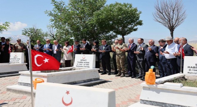 Edebük Şehitliği'nde 15 Temmuz anması