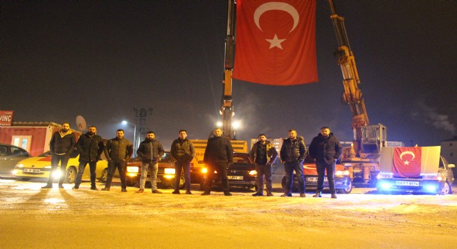 Eksi 18 derecede Afrin operasyonuna destek konvoyu