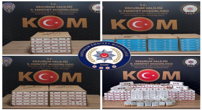 Emniyetten sigara kaçakçılığı operasyonu
