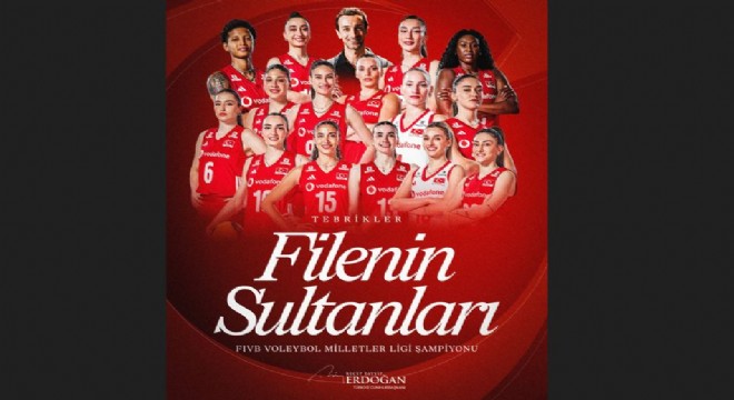 Erdoğan'dan 'Filenin Sultanları'na tebrik