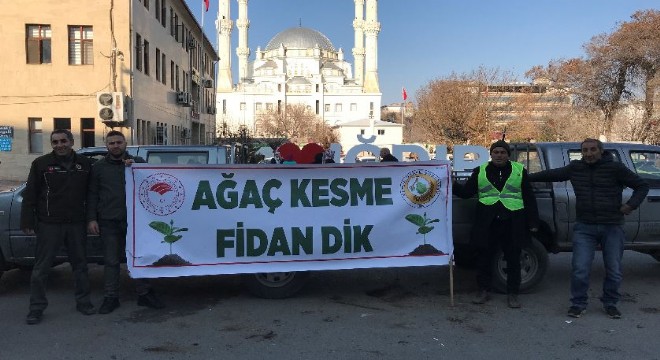 Erzurum OBM'den ‘Ağaç kesme, fidan dik' kampanyası