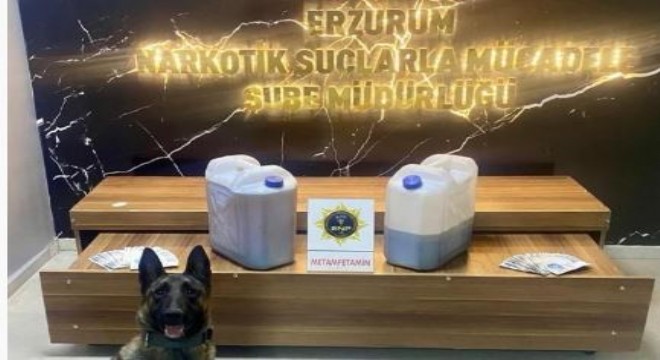 Erzurum'da 30 kilo metamfetamin ele geçirildi