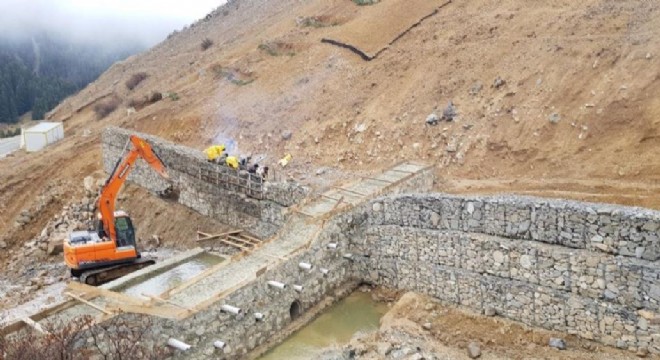 Erzurum'da 6 alanda sel kontrol projesi gerçekleştirildi