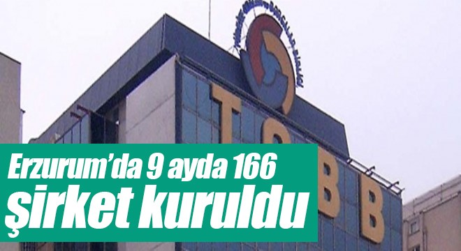 Erzurum'da 9 ayda 166 şirket kuruldu