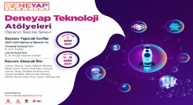 Erzurum'da Deneyap sınavı yapılacak
