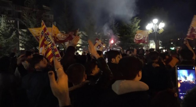 Erzurum'da GS taraftarının galibiyet coşkusu