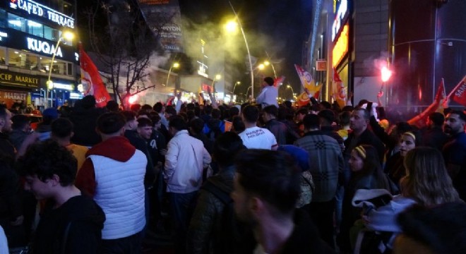 Erzurum'da GS taraftarının şampiyonluk coşkusu