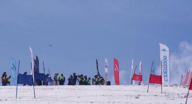 Erzurum'da Haziran ayında kayak keyfi