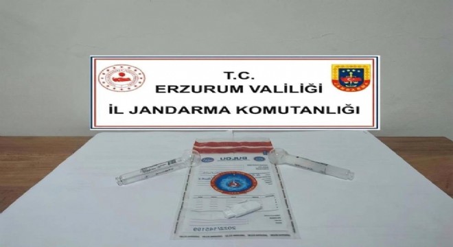 Erzurum'da Jandarma'dan uyuşturucu operasyonu