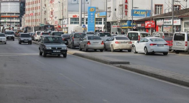 Erzurum'da araç sayısı 125 bin eşiğinde