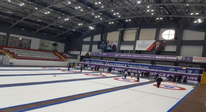 Erzurum'da curling heyecanı