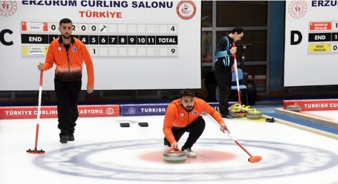Erzurum'da curling ligi heyecanı