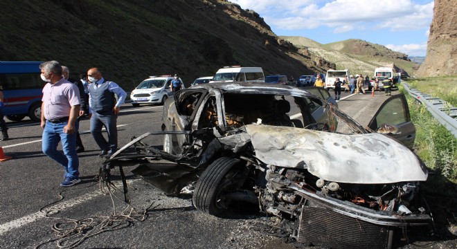 Erzurum'da feci kaza: 2 ölü, 3 yaralı