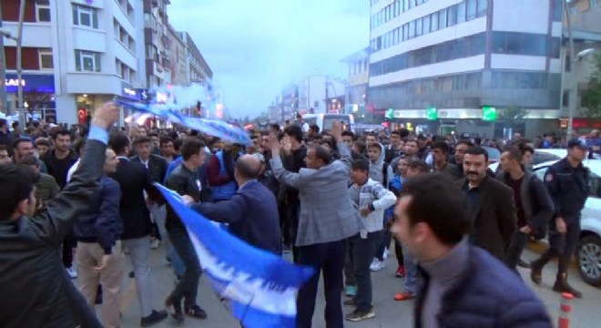 Erzurum'da mavi beyaz coşku