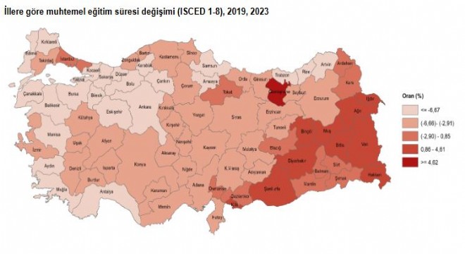 Erzurum'da muhtemel eğitim süresi düştü