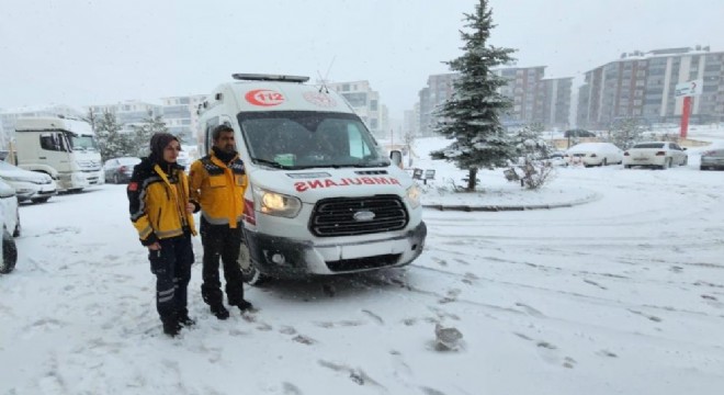 Erzurum'da sağlık personeli kışa hazır