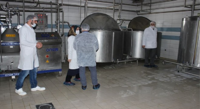 Erzurum'da süt ve süt üretim tesisleri denetlendi