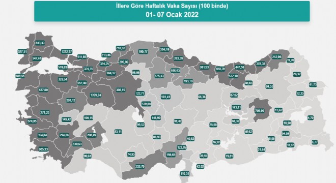 Erzurum'da vaka sayısı 2.9 kat arttı