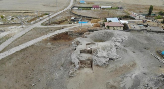 Erzurum'daki 6 bin yıllık höyükte kalıntılara rastlandı