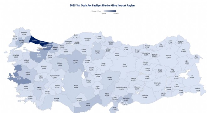 Erzurum'dan Ocak ayında 21 ülkeye ihracat