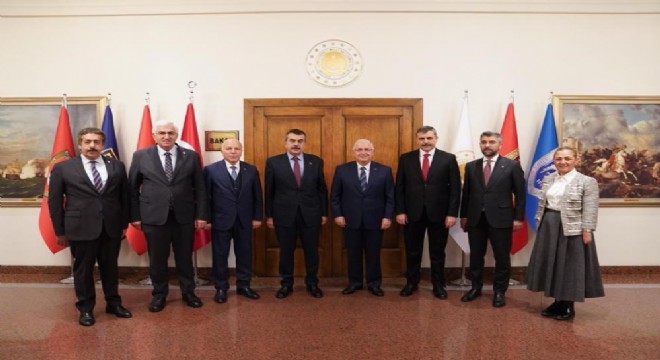 Erzurum heyeti Bakan Güler ve Tekin'le buluştu