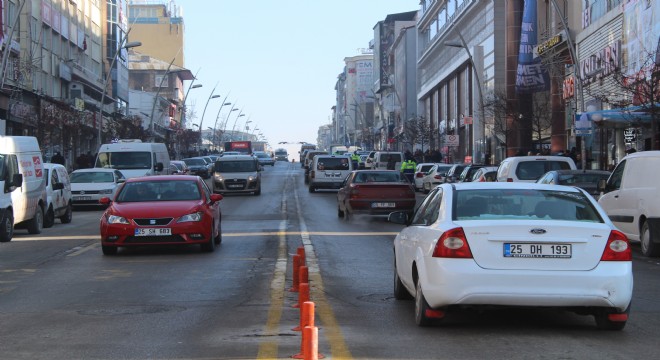 Erzurum trafiğinde yüzde 0.36'lık artış