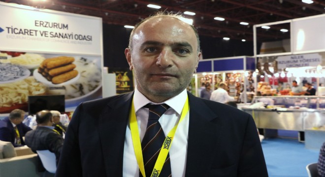 Erzurum'un civil peyniri fuara çıktı