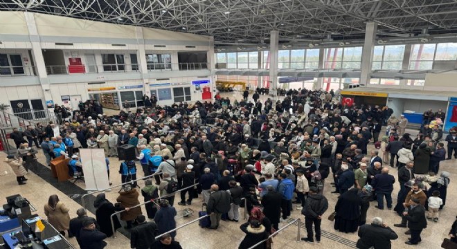 Erzurum'un son Hac kafilesi de yola çıktı