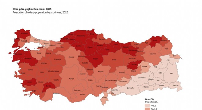 Erzurum yaşlı nüfus oranı açıklandı